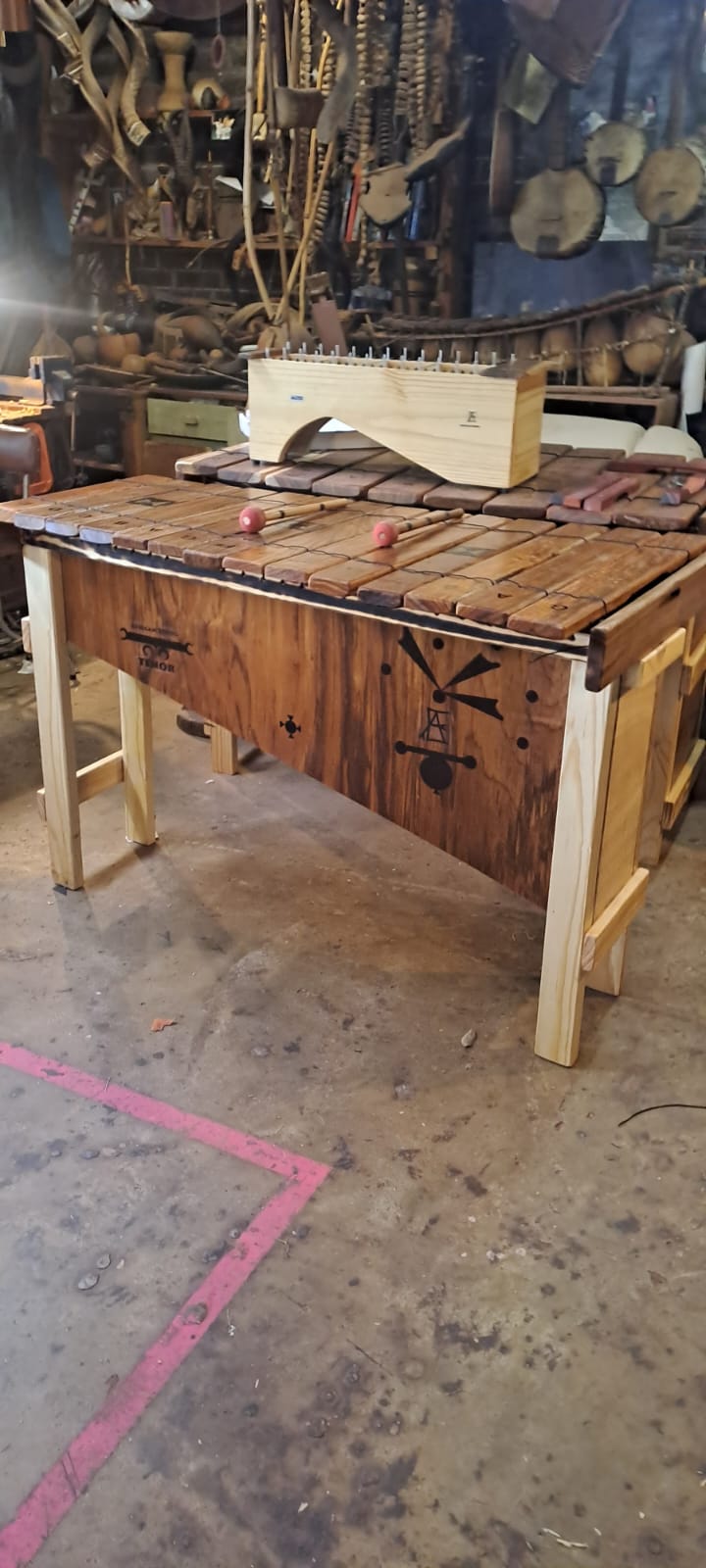 African Ethos marimba workshop view