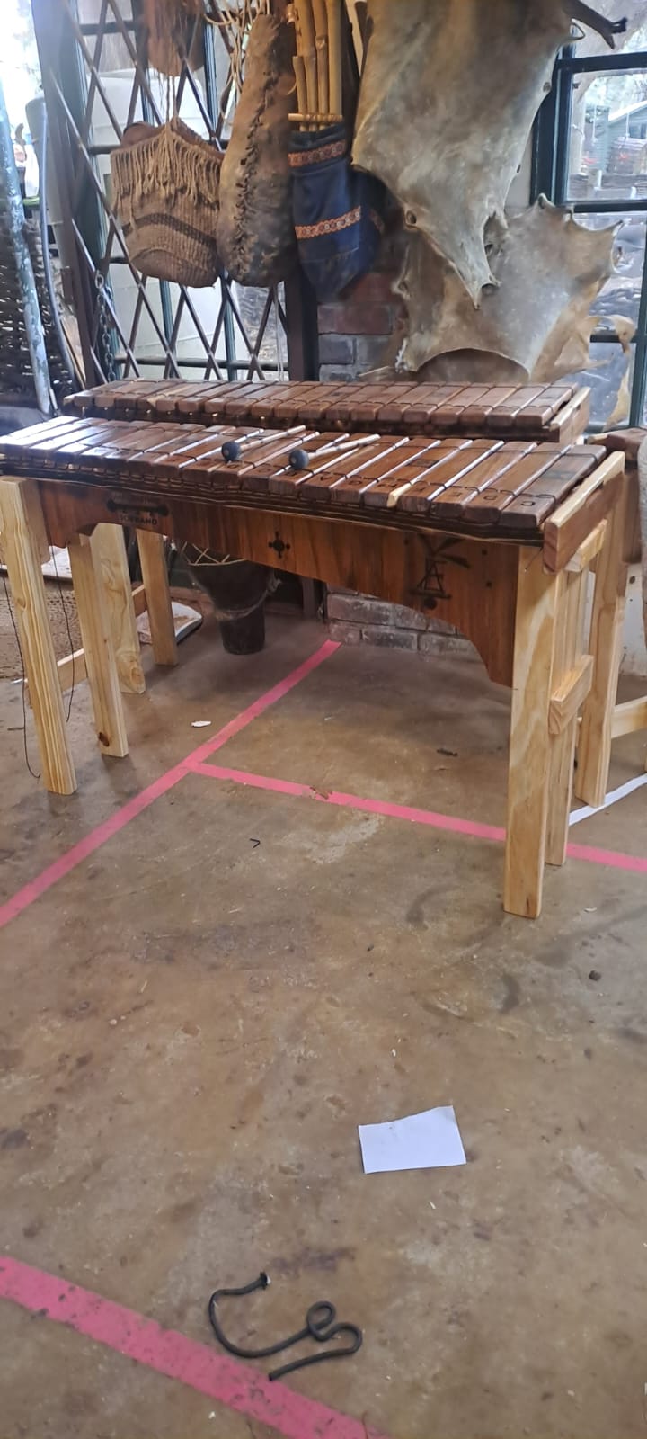 Handcrafted African Ethos marimba detail