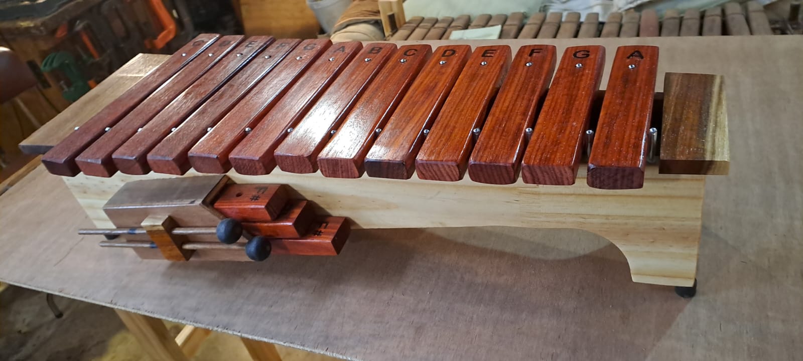African Ethos marimba performance-ready setup